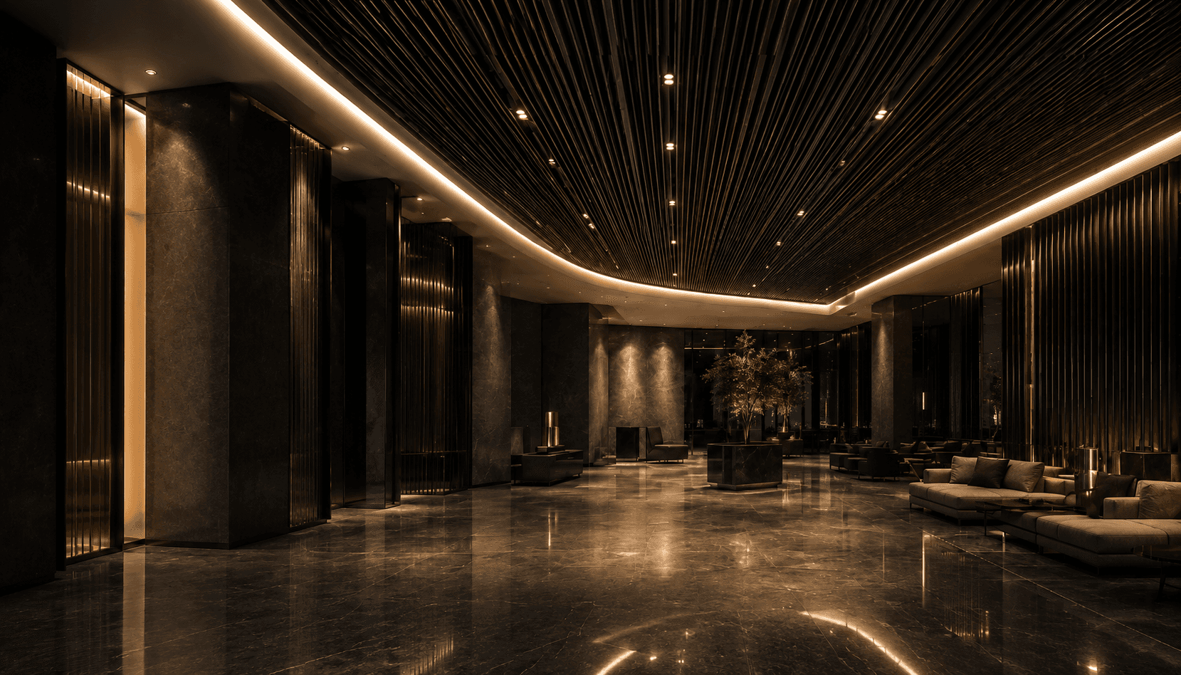 اجرای سقف کاذب فلزی مهندسیشده در فضای معماری بزرگمقیاس